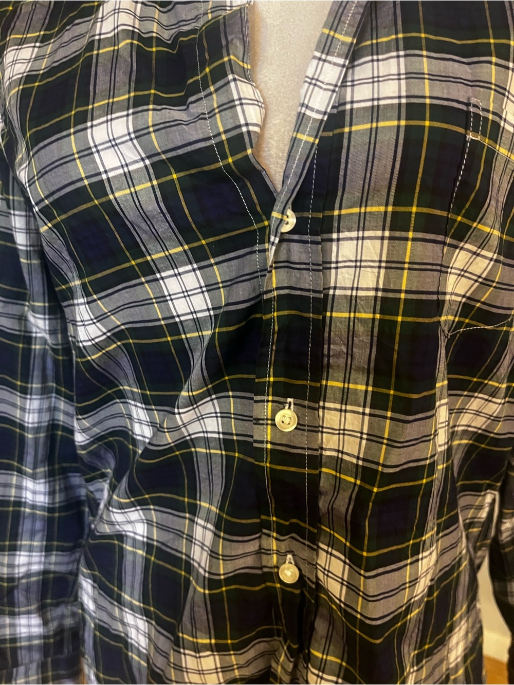 Frank & Eileen $278 Barry Plaid Button-Up Shirt - Picture 3 of 6